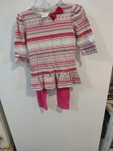 Girls outfit by Gymboree in gray,red,pink,and white in size 4 - Picture 1 of 7