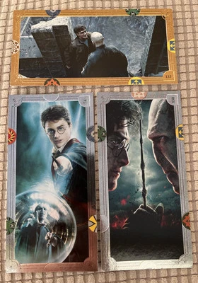 Panini Harry Potter Contact Trading. Card 74 133 138 Harry Versus Lord Voldemort - Image 1 of 4