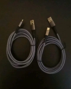 Ruaeoda Micro USB Cable 6ft 2PACK - - Zdjęcie 1 z 2