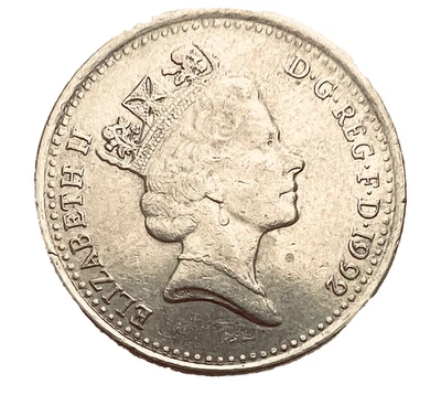 RARE 1992 Queen Elizabeth II 10 pence AU - Image 1 of 2