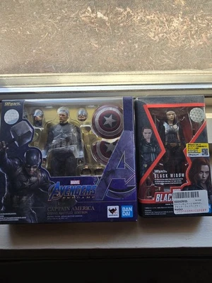 Sh Figuarts Endgame. Capitán América y Sh Figuarts Viuda Negra Foto 1 de 2