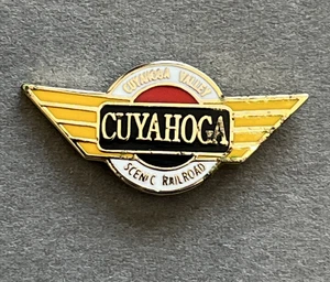 Vtg Cuyahoga Valley Scenic Railroad Collectible Lapel Pin - Metal & Enamel - Picture 1 of 11