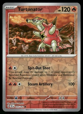 Turtonator 035/162 Common Reverse Holo SV05: Temporal Forces NM - Image 1 of 2