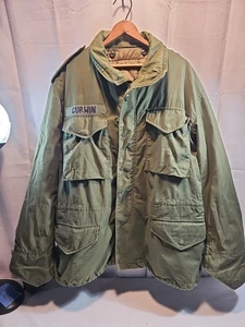 Ejército de Estados Unidos M 37/41 inc forro, abrigo, agua, hombre/regular años 70 de colección OG0415 con forro. - Imagen 1 de 14