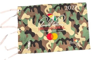 Scottie Scheffler PGA Signed Autographed 2022 Arnold Palmer Rare Camo Pin Flag - Picture 1 of 2