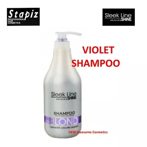STAPIZ BLOND SLEEK LINE VIOLET SHAMPOO with Silk Protein for blond hair - Picture 1 of 3