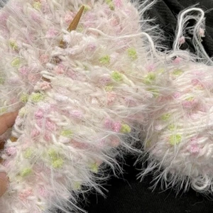 Hilo mezclado a mano 1 pieza 50/300 g hilo abigarrado tejido suave ganchillo esponjoso - Imagen 1 de 13