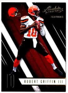 2016 Panini Absolute Football Robert Griffin III No. 18 Cleveland Browns - Picture 1 of 2
