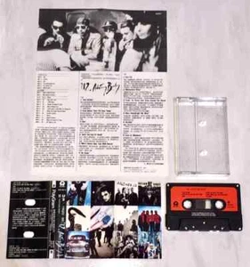 U2 1991 Achtung Baby Taiwan [ Black Edition ] Cassette Tape with Promo Insert - Picture 1 of 6