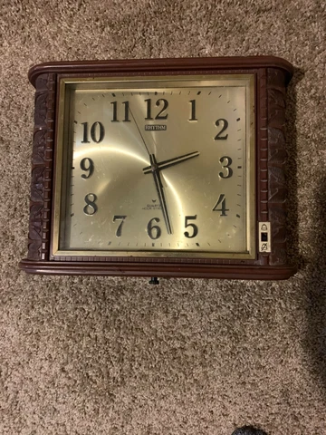 40 year old Antique Wall Clock Cover