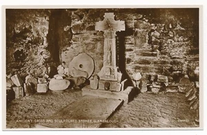 Cruz Antigua y Piedras Esculturadas Glendalough Wicklow Irlanda San Kevin RPPC - Imagen 1 de 2