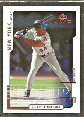 2000 Upper Deck MVP Rickey Henderson  #118 New York Mets HOF - Image 1 of 2