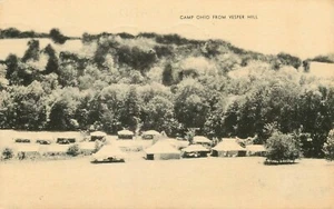 Postal vintage Camp Ohio Vesper Hill 1955 Artvue - Imagen 1 de 2