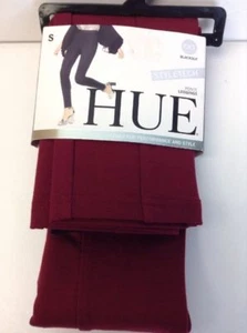 HUE Womens Styletec Ponte Leggings Size Small 4-6 Sangria Retails $48.00 - Picture 1 of 10
