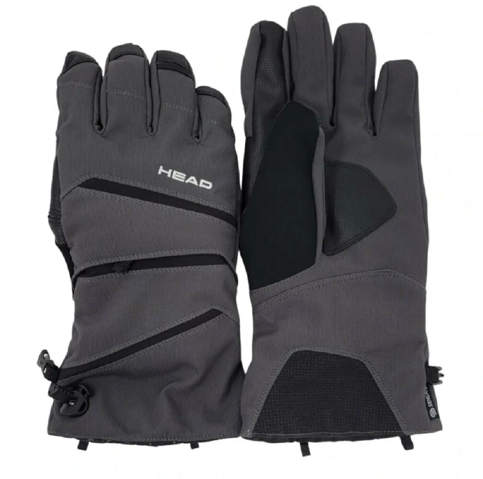 Luvas masculinas Head Dupont Sorona isoladas com bolso cinza  - Imagem 1 de 1