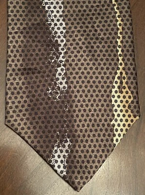 全新带标签复古 Kenneth Cole 反应手工制作 100% 真丝韩国制造 — 第 1/4 张图片