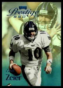 1999 Playoff Prestige SSD Spectrum Blue Eric Zeier 206/500 Baltimore Ravens - Picture 1 of 2