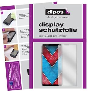 2x Schutzfolie für LG V30 klar Displayschutzfolie Folie Display Schutz dipos