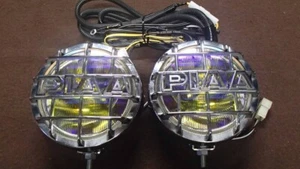 PIAA 520 H3 Round Halogen Fog Lamps Multi-coated Lens Stone Guard - Picture 1 of 10