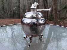 Vintage Birmingham Silver Company Victorian Repro Plated Tea Set Oil Lamp Burner