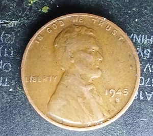 1945 S Lincoln Wheat Penny W/Errors..Beautiful Detail & Nice Color & Cond. - Picture 1 of 2