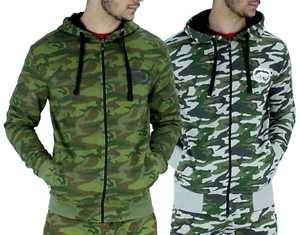 Sudadera con capucha Ecko Unltd de camuflaje con cremallera para hombre | Sudadera con capucha de diseñador Urban Streetwear - Imagen 1 de 9
