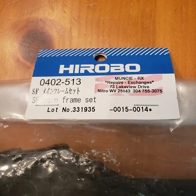 HIROBO "Shuttle" Radio Control Helicopter SF Main Frame Set, # 0402-513 - Image 1 of 4