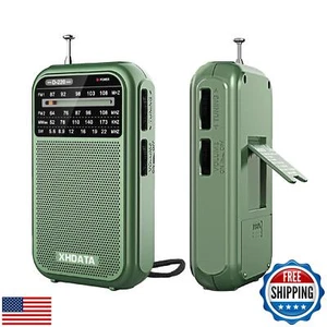 XHDATA D220 Portátil AM FM SW Receptor de Onda Corta Radio de Bolsillo, 2 Pilas AA O - Imagen 1 de 5