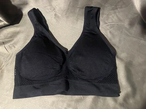 Schwarzer Mesh Sport BH - Größe 3XL - herausnehmbare Polsterung - Neu - Bild 1 von 3