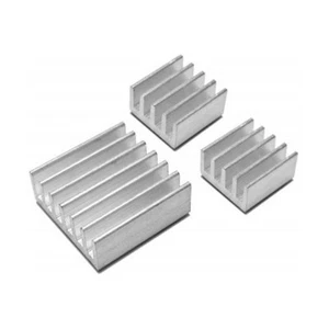 Set 3 Heatsinks Heat for Raspberry Pi 2, 3 Adhesives IN Aluminium - Picture 1 of 1