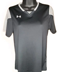 Offizielles Under Armour Damen schwarz feuchtigkeitsableitendes Fußball T-Shirt Größe Small - Bild 1 von 3
