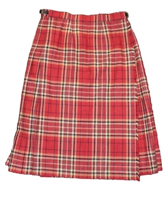 VTG PITLOCHRY KNITWEAR SCOTLAND 100% WOOL TARTAN KILT, SIZE 5, 28 INCHES LONG - Picture 1 of 12