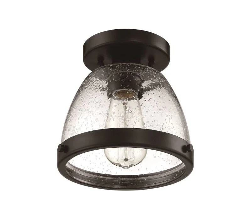 Craftmade X1408-FB Lodie Flush Mount, 1-Light 100 Watts, Flat Black - Image 1 of 1