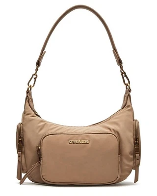 Bolso de hombro cargo Kevin de nailon, tostado Foto 1 de 3