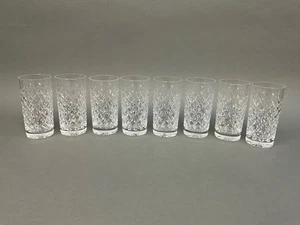 Set 8 bicchieri vintage Powerscourt Waterford 5,5" 12 oz Highball/Flat - Foto 1 di 11