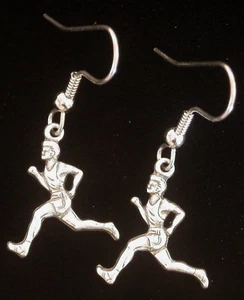 Orecchini Runner Cross Country Uomo Argento Opaco Ossidato - Foto 1 di 1