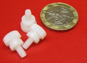 Nylon Plastic Thumb Screw, 6-32 x 1/4" Length, 23/64" Shoulder Dia, 50 Pc - Picture 1 of 12
