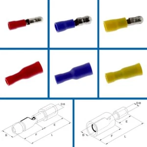 Round plug & Round receptacle insulated 0,5-6,0mm² Connectors - Picture 1 of 3