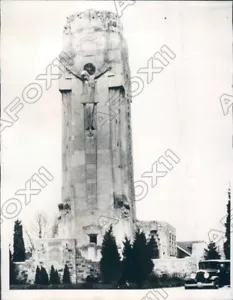 1933 Detroit Michigan Santuario del Piccolo Fiore Eretto in Suburb Press Foto - Foto 1 di 2