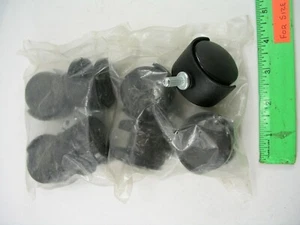 Light Duty Casters, Stud Mount, 8pc Lot - Picture 1 of 3