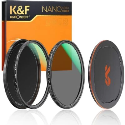 K&F Concept Circular Polarizers Filter+MCUV Filter 49/52/55/58/62/67/72/77/82mm - Image 1 of 4