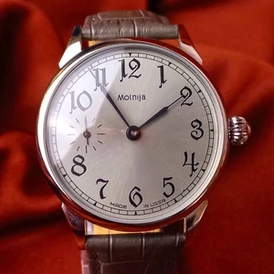 Reloj Pulsera Vintage Matrimonio Soviético Mecánico Hombre 3602 Esfera Plateada - Imagen 1 de 11