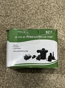 KAR4KLEANER Electric Air Pump For Inflatable Air Mattress With 3 Nozzles - Picture 1 of 7