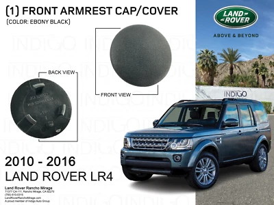 Land Rover LR4 2010-2016 asiento delantero reposabrazos tapa acabado negro HJI500090PVJ-LR4 Foto 1 de 2