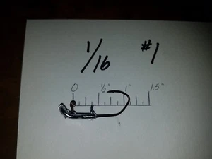 25 1/16 oz Wobble Head Jigs #4 #2 #1 Bronze Sickle Hooks You Choose - Picture 1 of 6