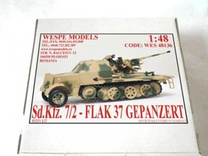 SdKfz 7/2 FLAK 37mm GEPANZERT Wespe Models 1:48 military resin model kit 48136 - Picture 1 of 1