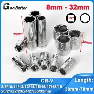 1/2" Square Drive Impact CR-V Set Metric Socket 8mm-32mm Allen Key Hex Sockets - Picture 1 of 52