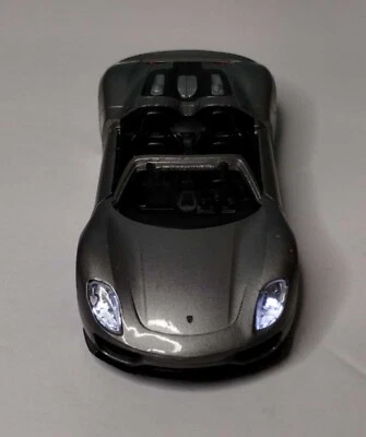 MSZ PORSCHE 918 SPYDER DIE CAST CAR MODEL 1/32 GRAY WM68300CP-0519 SOUND & LIGHT - Image 1 of 4