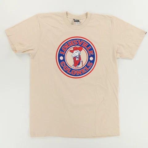 Strait Pinkie Louisville Bats Colonels Solid T-Shirt Beige Men's L Cover