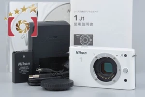 "Shutter count 1,487" Nikon 1 J1 White 10.1 MP Digital Camera Body - Picture 1 of 12